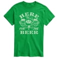 thumbnail image 1 of Instant Message - Here for the Beer - Men's Short Sleeve Graphic T-Shirt, 1 of 5
