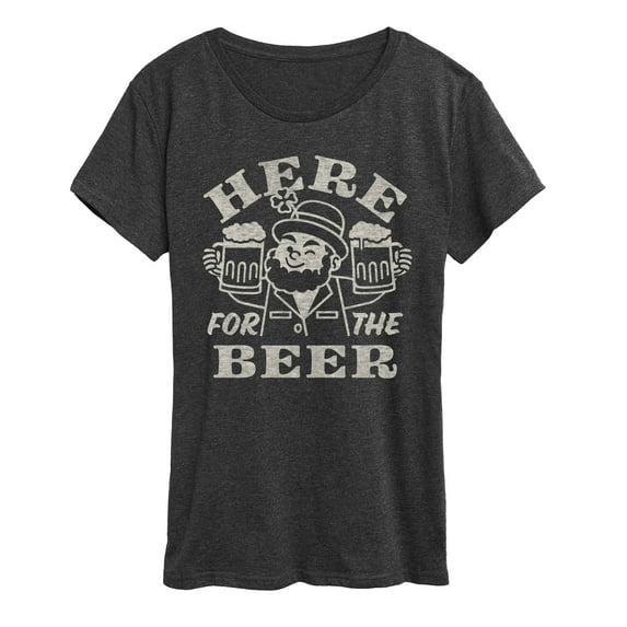 Instant Message - Here for the Beer Short Sleeve Graphic T-Shirt