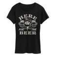 thumbnail image 1 of Instant Message - Here for the Beer Short Sleeve Graphic T-Shirt, 1 of 5