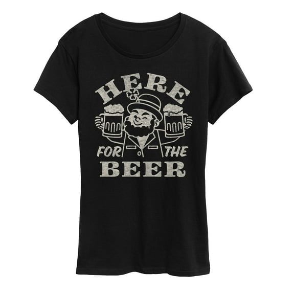 Instant Message - Here for the Beer Short Sleeve Graphic T-Shirt