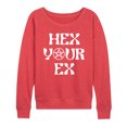 thumbnail image 1 of Instant Message - Hex Your Ex - Women's Lightweight French Terry Pullover, 1 of 1