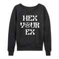 thumbnail image 1 of Instant Message - Hex Your Ex - Women's Lightweight French Terry Long Sleeve Shirt, 1 of 5
