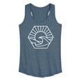 thumbnail image 1 of Instant Message - Hexagon Wave Scene - Women's Racerback Tank Top, 1 of 6
