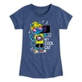 thumbnail image 1 of Instant Message - Hey Cool Cat Boombox - Toddler & Youth Girls Short Sleeve Graphic T-Shirt, 1 of 6