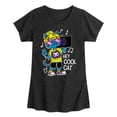 thumbnail image 1 of Instant Message - Hey Cool Cat Boombox - Toddler & Youth Girls Short Sleeve Graphic T-Shirt, 1 of 6