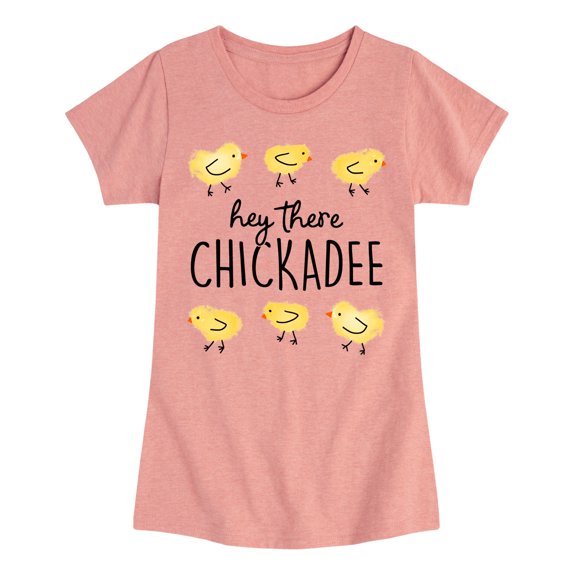 Instant Message - Hey There Chickadee - Toddler And Youth Girls Short Sleeve Graphic T-Shirt