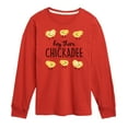 thumbnail image 1 of Instant Message - Hey There Chickadee  - Toddler And Youth Long Sleeve Graphic T-Shirt, 1 of 6