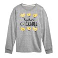 thumbnail image 1 of Instant Message - Hey There Chickadee  - Toddler And Youth Long Sleeve Graphic T-Shirt, 1 of 6