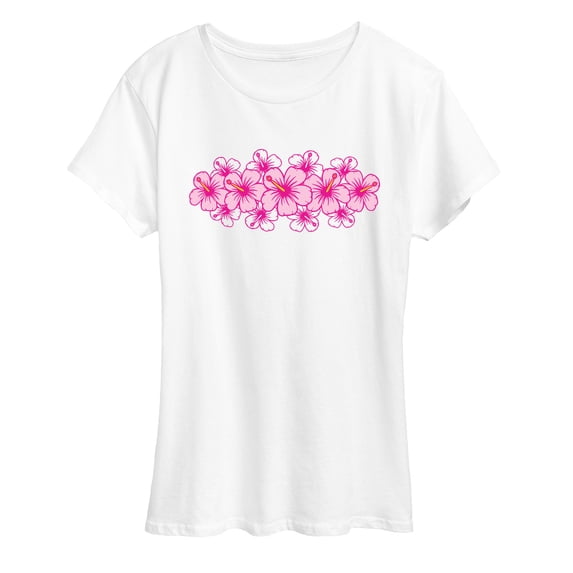 Instant Message - Hibiscus Flowers - Women's Short Sleeve Graphic T-Shirt