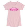 thumbnail image 1 of Instant Message - Hibiscus Flowers Fitted Short Sleeve Graphic T-Shirt, 1 of 5
