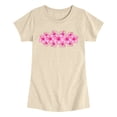 thumbnail image 1 of Instant Message - Hibiscus Flowers Fitted Short Sleeve Graphic T-Shirt, 1 of 5