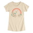 thumbnail image 1 of Instant Message - Hibiscus Rainbow Fitted Short Sleeve Graphic T-Shirt, 1 of 5
