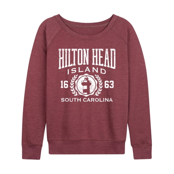 Instant Message - Hilton Head Island Collegiate - Women's Lightweight French Terry Long Sleeve Shirt