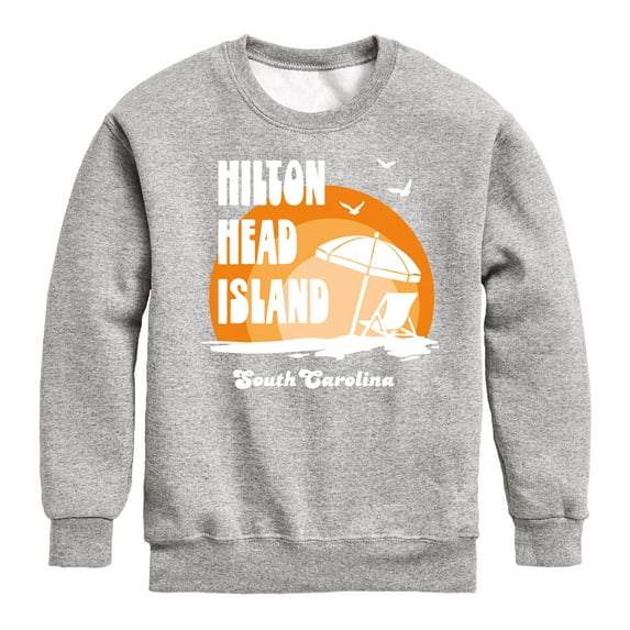 Instant Message - Hilton Head Island - Toddler & Youth Crewneck Fleece Sweatshirt