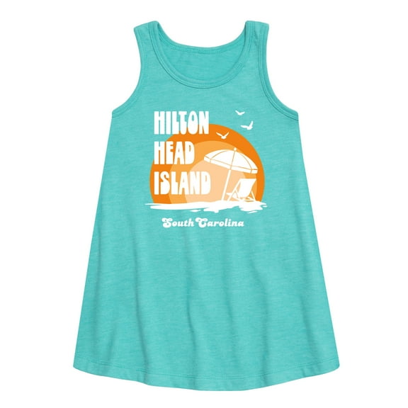 Instant Message - Hilton Head Island - Toddler & Youth Girls A-line Dress