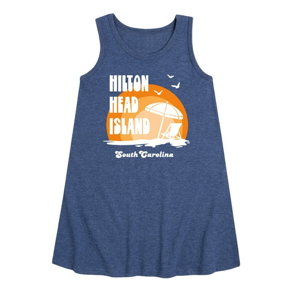 Instant Message - Hilton Head Island - Toddler & Youth Girls A-line Dress