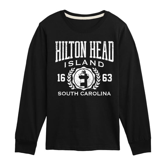 Instant Message - Hilton Head Island - Youth Boys Long Sleeve Graphic T-Shirt