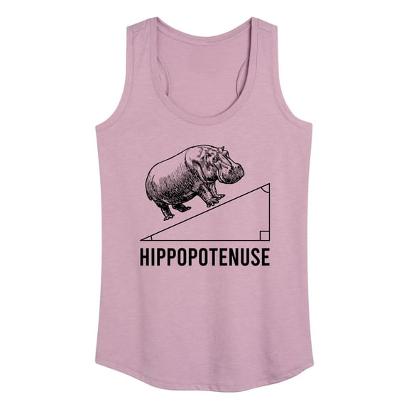 Instant Message - Hippopotenuse - Women's Racerback Tank Top
