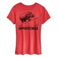 thumbnail image 1 of Instant Message - Hippopotenuse - Women's Short Sleeve Graphic T-Shirt, 1 of 6