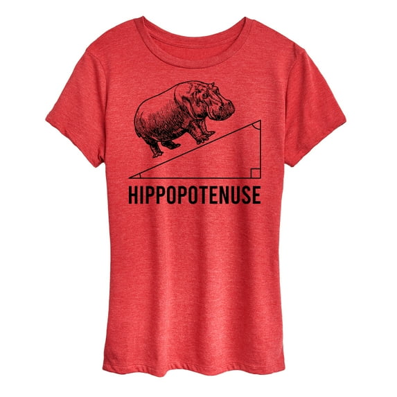 Instant Message - Hippopotenuse - Women's Short Sleeve Graphic T-Shirt