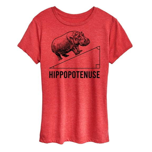 Instant Message - Hippopotenuse - Women's Short Sleeve Graphic T-Shirt