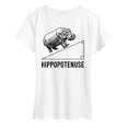 thumbnail image 1 of Instant Message - Hippopotenuse - Women's Short Sleeve Graphic T-Shirt, 1 of 6