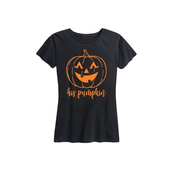 Instant Message - His Pumpkin - Women's Short Sleeve Graphic T-Shirt