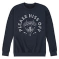 thumbnail image 1 of Instant Message - Hiss Off Snake - Men's Crew Neck Fleece Pullover, 1 of 6