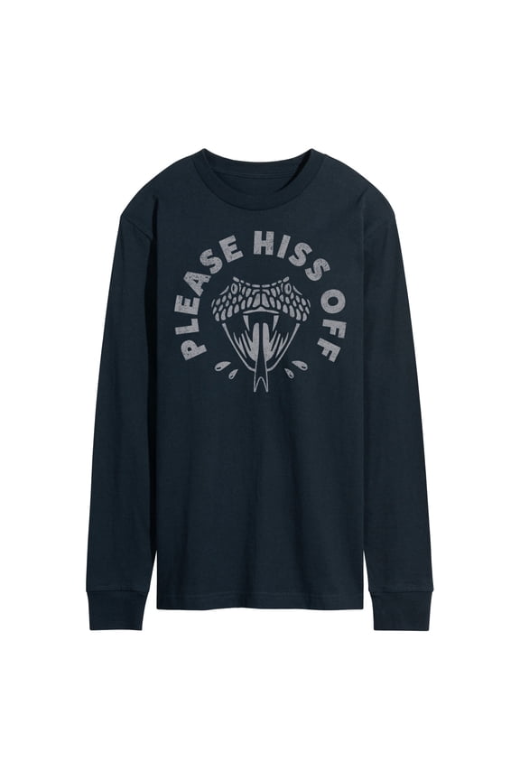 - Hiss Off Snake - Men's Long Sleeve T-Shirt
