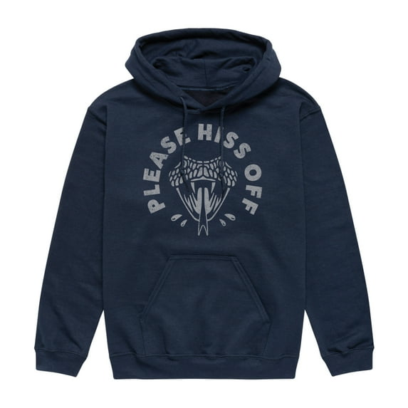 Instant Message - Hiss Off Snake - Men's Pullover Hooded Fleece Sweatshirt