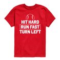 thumbnail image 1 of Instant Message - Hit Hard Run Fast Short Sleeve Graphic T-Shirt, 1 of 4