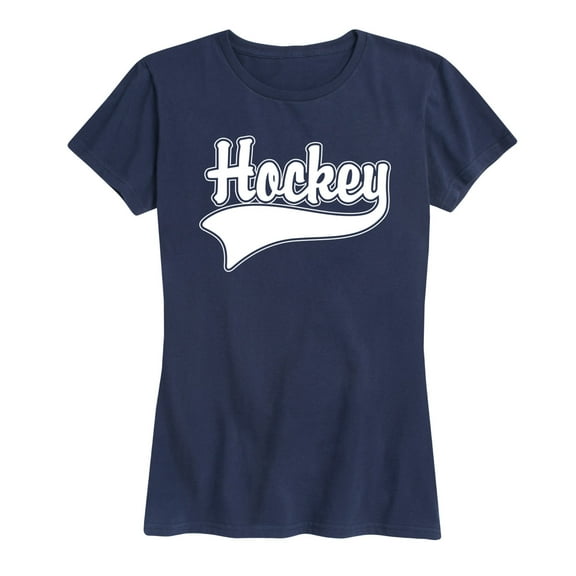 Instant Message - Hockey Baseball Tail - Women's Short Sleeve Graphic T-Shirt