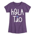thumbnail image 1 of Instant Message - Hola Tio - Toddler & Youth Girls Short Sleeve Graphic T-Shirt, 1 of 6