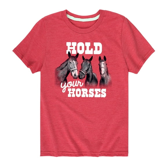 Instant Message - Hold Your Horses - Youth Short Sleeve Tee