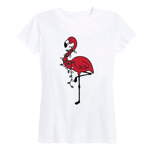 Instant Message - Holiday Flamingo - Women's Short Sleeve Graphic T-shirt