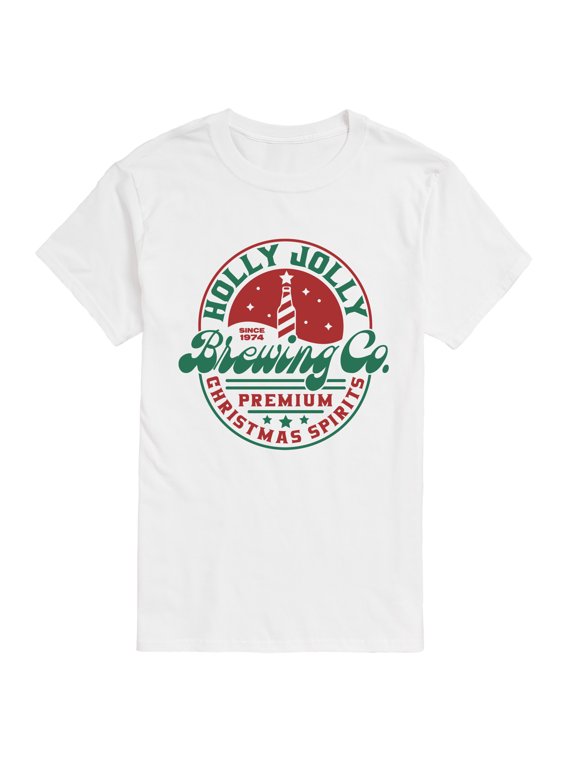 - Holly Jolly Brewing Co. Men's Short Sleeve Graphic T-Shirt