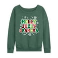thumbnail image 1 of Instant Message - Holly Jolly Grandma - Women's French Terry Long Sleeve Pullover, 1 of 5