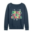 thumbnail image 1 of Instant Message - Holly Jolly Grandma - Women's French Terry Long Sleeve Pullover, 1 of 5