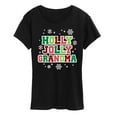 thumbnail image 1 of Instant Message - Holly Jolly Grandma - Women's Short Sleeve Graphic T-Shirt, 1 of 5