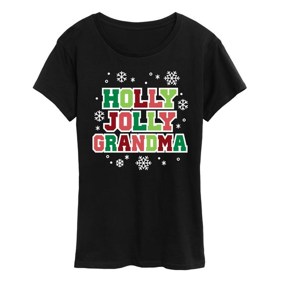 Instant Message - Holly Jolly Grandma - Women's Short Sleeve Graphic T-Shirt