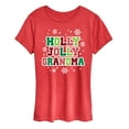 thumbnail image 1 of Instant Message - Holly Jolly Grandma - Women's Short Sleeve Graphic T-Shirt, 1 of 5