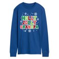 thumbnail image 1 of Instant Message - Holly Jolly Grandpa - Men's Long Sleeve Graphic T-Shirt, 1 of 5
