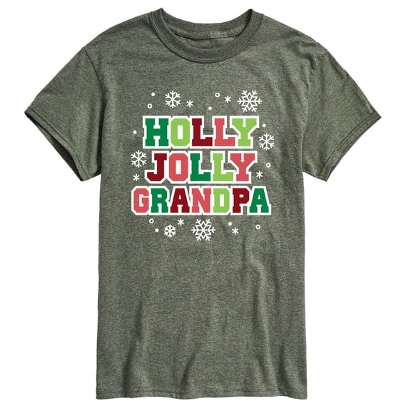 Instant Message - Holly Jolly Grandpa - Men's Short Sleeve Graphic T-Shirt