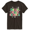 thumbnail image 1 of Instant Message - Holly Jolly Grandpa - Men's Short Sleeve Graphic T-Shirt, 1 of 4