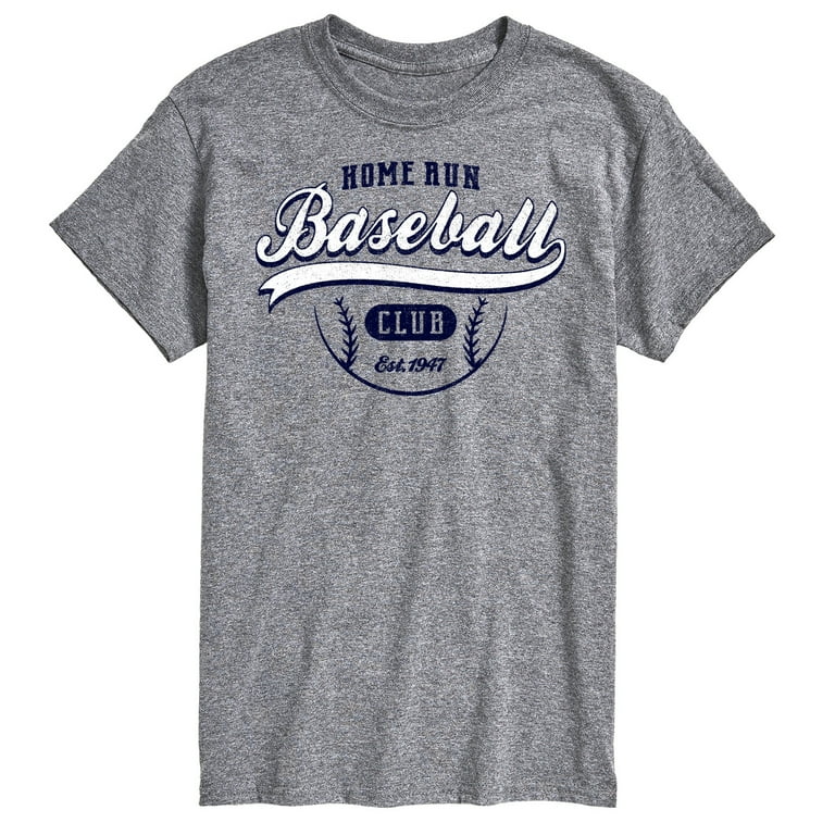 Instant Message Home Run Baseball Club Men s Short Sleeve Graphic T Shirt
