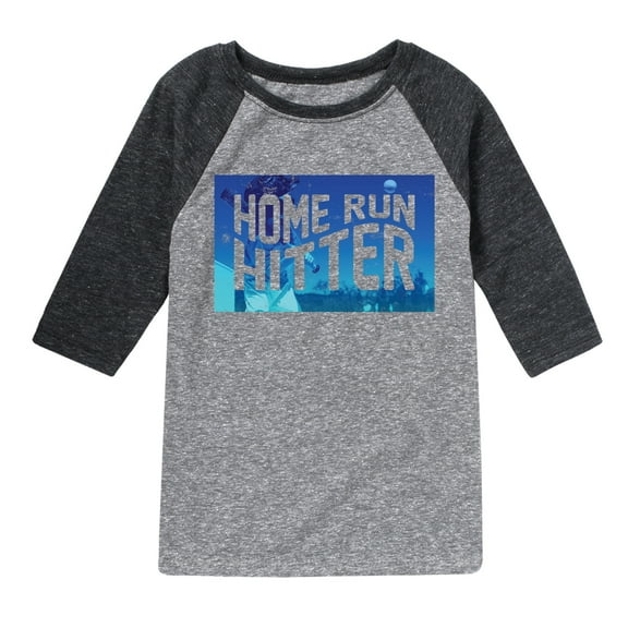 Instant Message - Home Run Hitter - Toddler & Youth Raglan Graphic T-Shirt