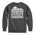 thumbnail image 1 of Instant Message - Home Skiing - Youth Crew Fleece Sweatshirt, 1 of 5