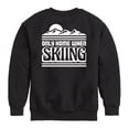 thumbnail image 1 of Instant Message - Home Skiing - Youth Crew Fleece Sweatshirt, 1 of 5