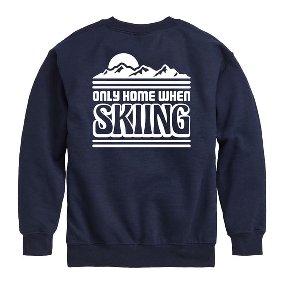 Instant Message - Home Skiing - Youth Crew Fleece Sweatshirt