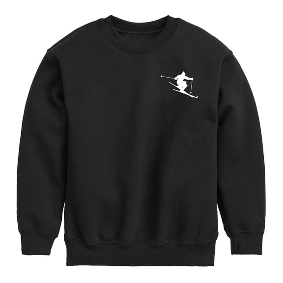 Instant Message - Home Skiing - Youth Crew Fleece Sweatshirt